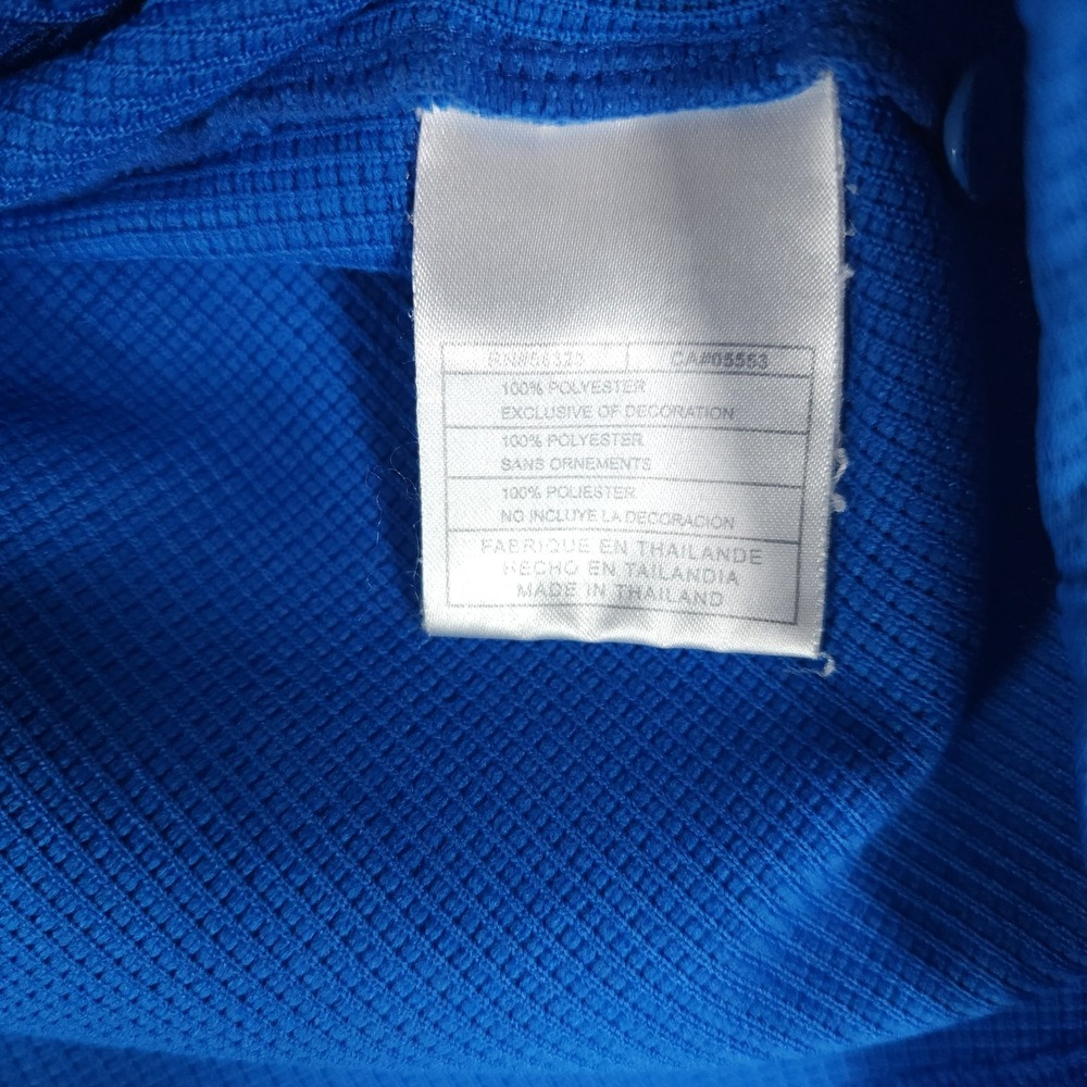 Nike Polo Shirt Mens XL Blue White Colorblock Sphere Dry Waffle Knit Golf - Picture 6 of 8